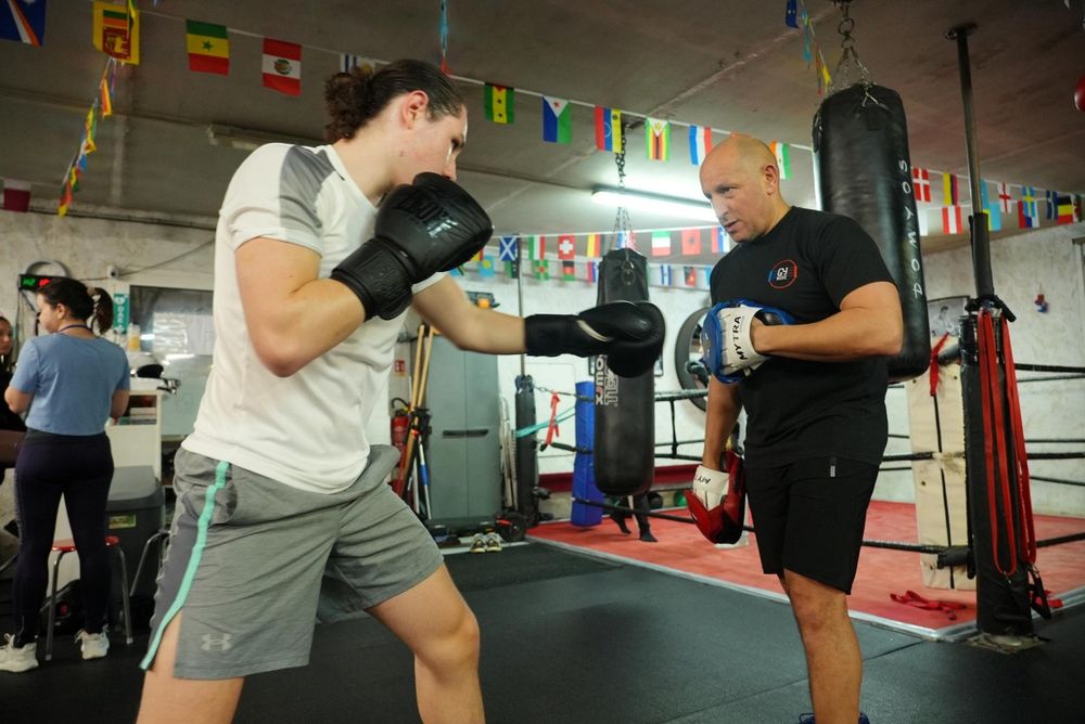 Boxeuse à l'entraînement — La Valette-du-Var